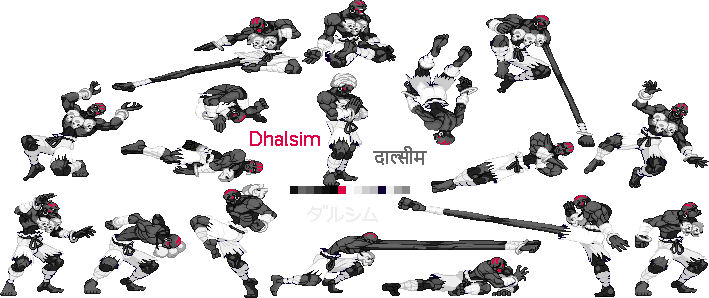 Dhalsim - grey-white